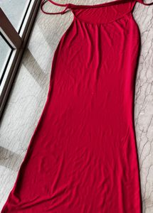 Red Lavish Evening Bodycon Backless Gown