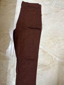 Brown  Straight Leg Jeans