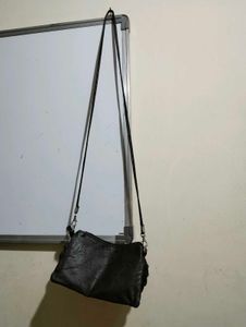 Rose Brown Sling Purse
