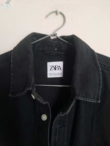 ZARA Black Denim Shirt Unisex