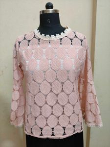 Blush Pink Lace Top