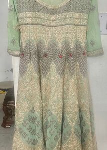 Elegant Mint &amp; Gold Pakistani/Indian Outfit
