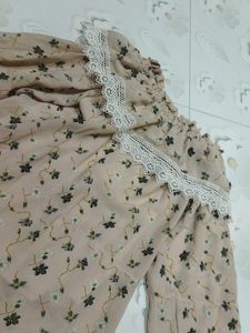 Peach Crop Top