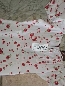 Floral Puff Sleeve Midi Dress