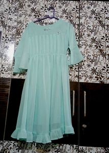 blue color maxi dress for women