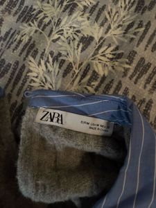 ZARA Sweater With Stitched Vest