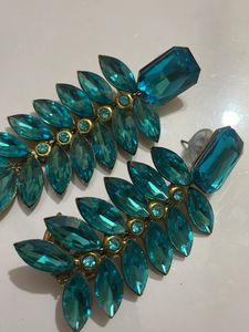 Blue Color Elegant Classy Stone Earrings