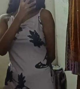Abstract Print Maxi Dress