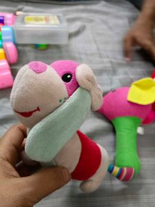 Baby Toys Bundle - Plush, Rattle