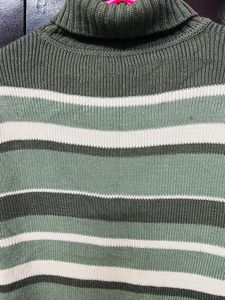 Striped Turtleneck Sweater