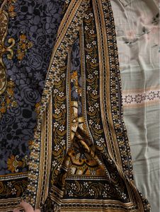 Art Rhinestone Studded Printed Kaftan