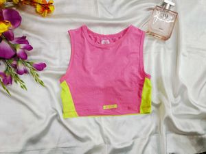 🇳🇿💫🎀Pink Active Crop Top