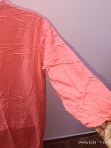 3xl Branded Coral Pink Kurta