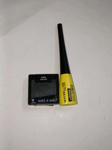 Smokey liner-eyeshadow combo