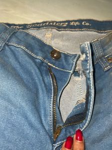 Ripped Wide Leg Jeans