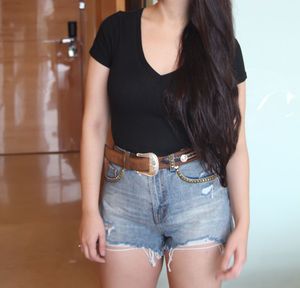 High Waist Denim Shorts