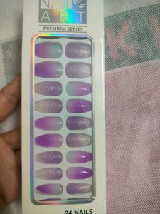 Combo Of 3 Pretty Fake Nails With Glue Stickers💅✨