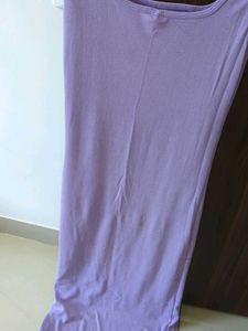 Lilac Bodycon Midi Dress
