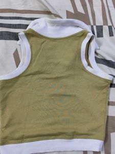 Green Crop Top