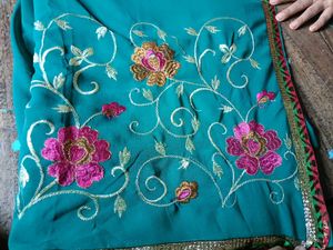Elegant Embroidered Saree