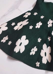 Beutiful Stretchable Mini Green Skirt