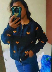 Heart Pattern Cardigan