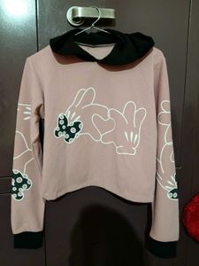 Pink/Peach crop Hoodie 🩷