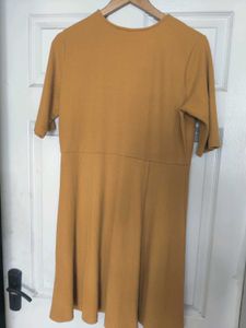 Vero Moda Mustard Yellow Stretchable Dress