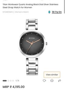 Titan Analog Watch - Silver