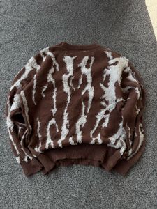 Brown &amp; White Patterned Sweater