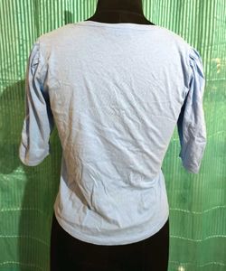 🎁Buy 2 Get 1 Free🎁Size S/M Cute Blue V-Neck Top