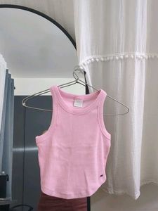 ZARA! Pink Ribbed Tank Top
