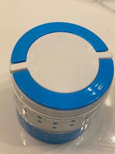 Blue & White Stackable Lunch Box