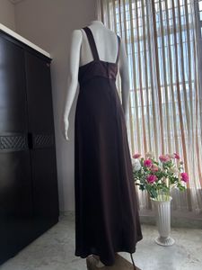 Brown Premium Plus Size Gown