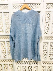 Blue Open Cardigan C