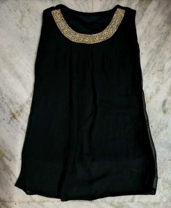 Studded Black Top For Women