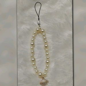 Beautiful Pearl Beaded Phone Charm