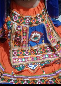 Orrenge Short Garba Choli