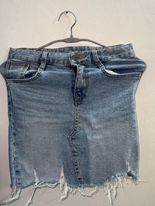 Denim Mini Skirt