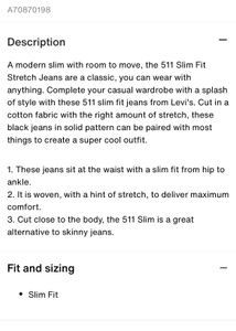 Levi&#39;s Black Jeans