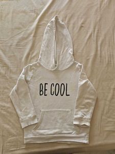 Be Cool White Hoodie