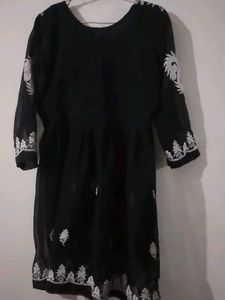 Elegant black  short kurti for Women