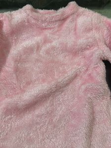 Pink Fur Top For Girls