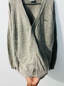 Lacoste Grey Cardigan