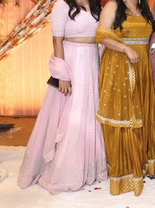 full hand embroidery lehenga &amp;padded blouse