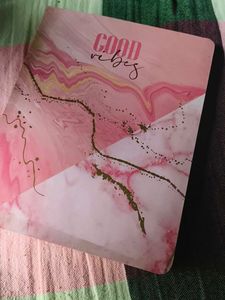 Good Vibes Pink Marble Notebook