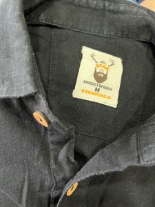Men&#39;s Black Denim Kurta- Size M
