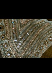 Beautiful Mirror Work Padded Blouse