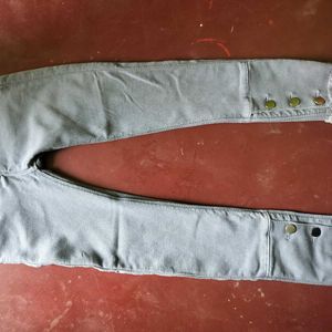 Stylish Gray Denim Jeans