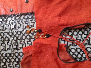 Net Saree With Blouse